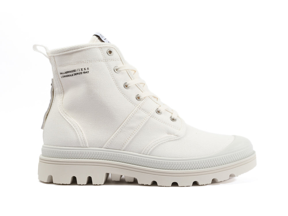 Botas Palladium PALLABROUSSE X IKKS Hombre Blancas | Costa Rica-86943